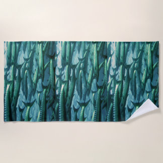 Barracuda Fish Camo Beach Towel