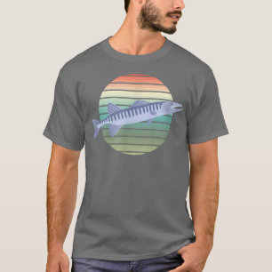 Barracuda Fish Fishing Retro for Men Women Kids T-Shirt