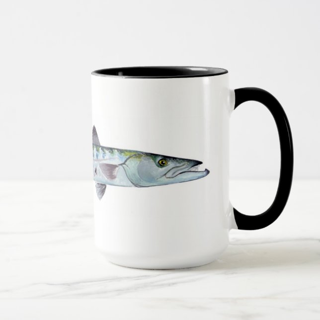 Barracuda fish mug (Right)