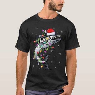 Barracuda Fish Xmas Lighting Reindeer Barracuda Ch T-Shirt