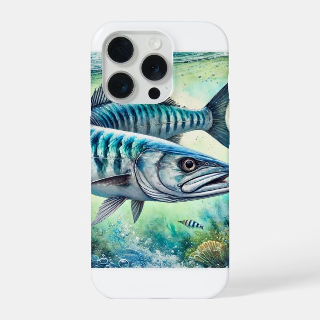 Barracuda Majesty 041124AREF103 - Watercolor iPhone Case (Back)
