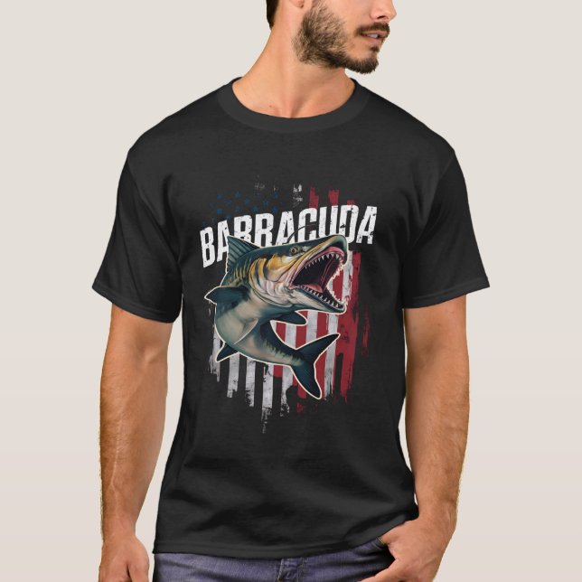 Barracuda USA Flag T-Shirt (Front)