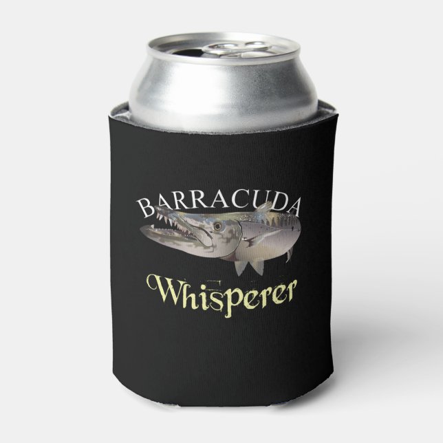 Barracuda Whisperer Dark Coloured Can Cooler (Can Front)