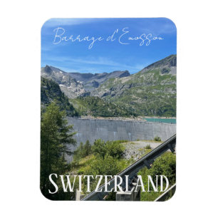 barrage d’Emosson, Switzerland, dam, mountains Magnet