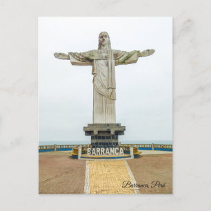 Barranca, Perú, Christo Redentor Postcard