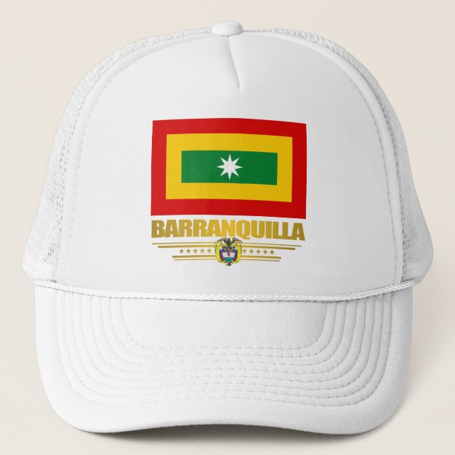 Barranquilla Flag Trucker Hat (Front)