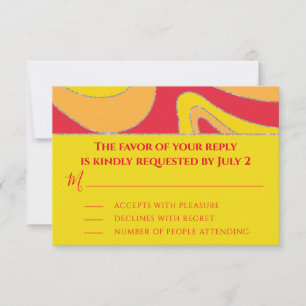 Barre BM ou Vagues argentées Bat mitzvah RSVP