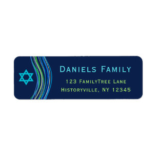 Barre châle bleu et vert de Mitzvah de prière