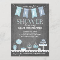 Barre de bonbons| Invitation Baby shower