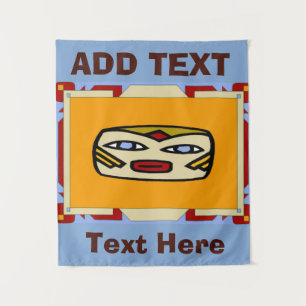 Barre Hawaiian Tiki, ajouter du texte, Tapisserie