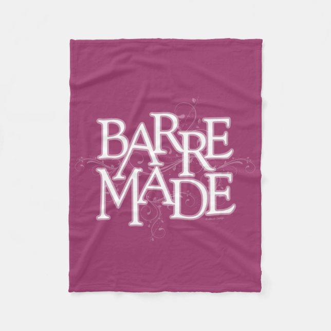 Barre Made (Dancer) Fleece Blanket (Front)