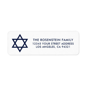Barre Mitzvah et adresse blanche bleue de bat