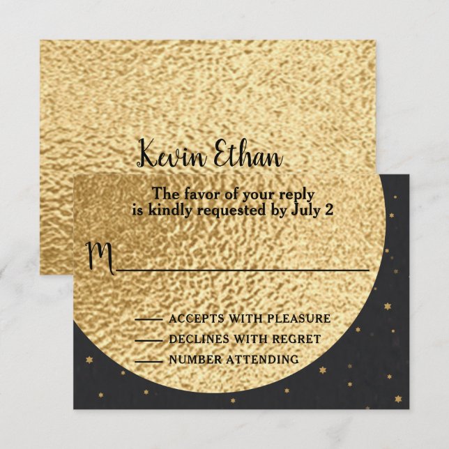 Barre ou Bat mitzvah RSVP hors de ce monde (Devant / Derrière)