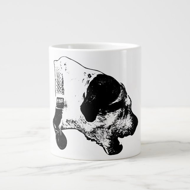 Barre Terrier Mélanger café Mug (Devant)