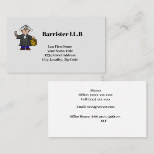 Barreau ou Carte de visite du solliciteur 
