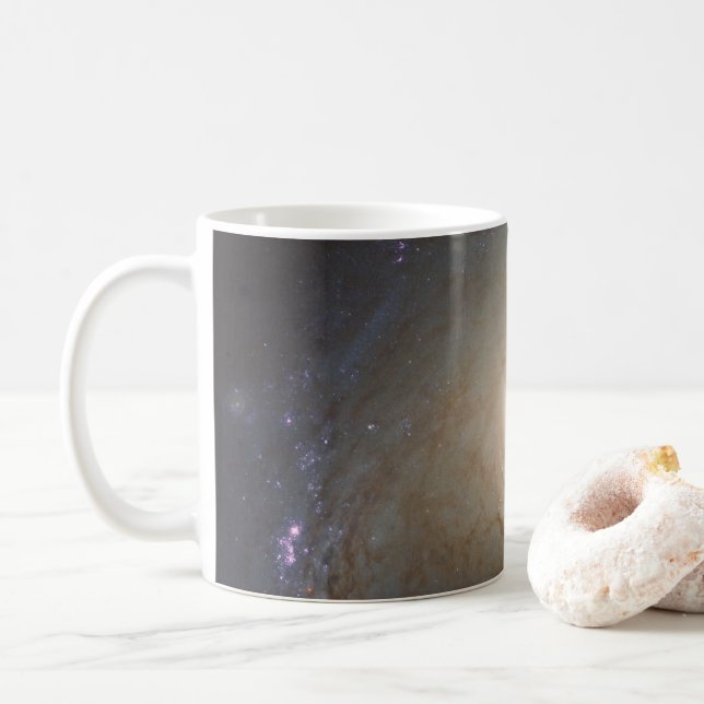 Barred Lenticular Galaxy Ngc 3368 Coffee Mug (With Donut)