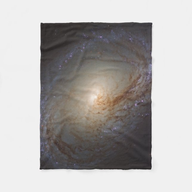 Barred Lenticular Galaxy Ngc 3368 Fleece Blanket (Front)