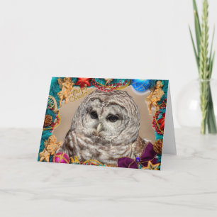 Barred Owl Christmas Card