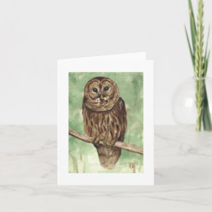 Barred Owl Note Card