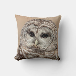 Barred Owl Throw Pillow