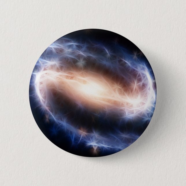 Barred Spiral Galaxy 2 Inch Round Button (Front)