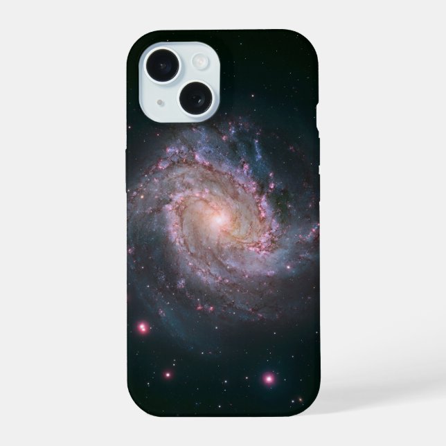 Barred Spiral Galaxy Messier 83. 2 iPhone 15 Case (Back)