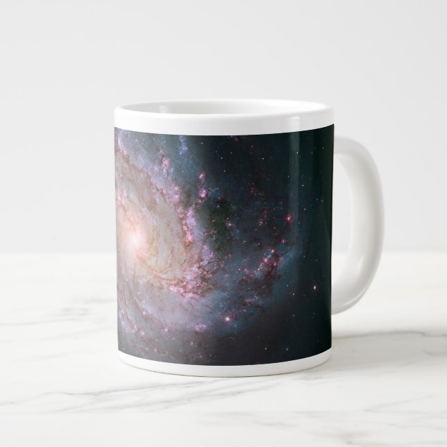 Barred Spiral Galaxy Messier 83. 2 Large Coffee Mug (Front Right)