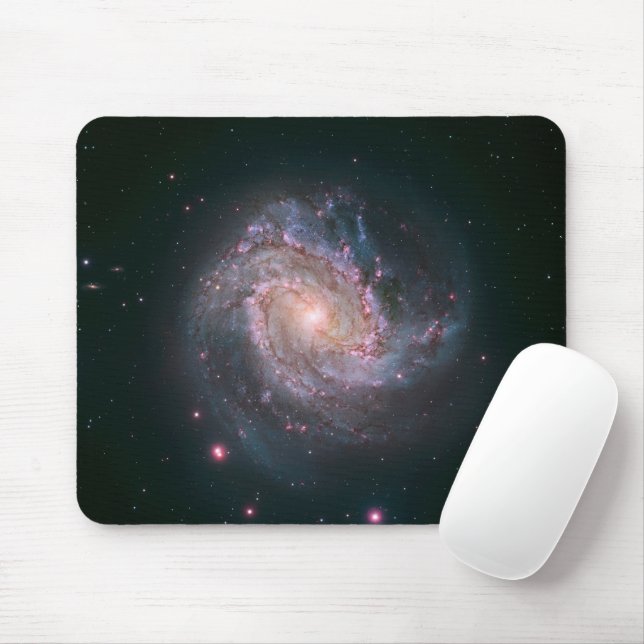 Barred Spiral Galaxy Messier 83. 2 Mouse Pad (With Mouse)