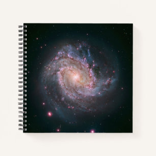Barred Spiral Galaxy Messier 83. 2 Notebook