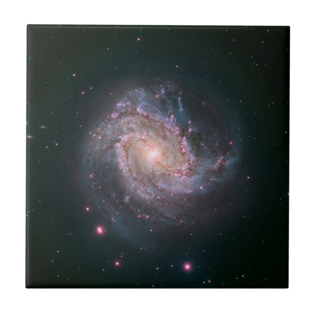 Barred Spiral Galaxy Messier 83. 2 Tile (Front)