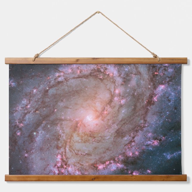 Barred Spiral Galaxy Messier 83. Hanging Tapestry (Front)