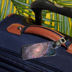 Barred Spiral Galaxy Messier 83. Luggage Tag