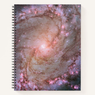 Barred Spiral Galaxy Messier 83. Notebook