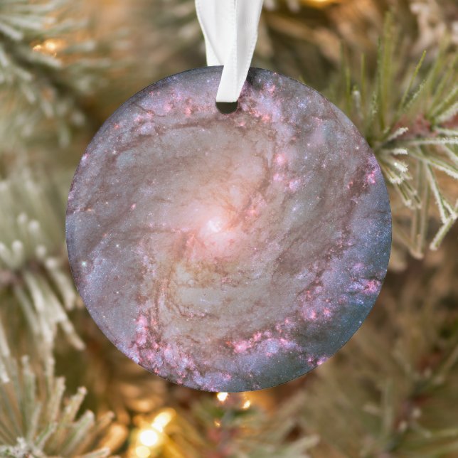 Barred Spiral Galaxy Messier 83. Ornament (Tree)