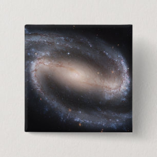 Barred Spiral Galaxy NGC 1300 2 Inch Square Button