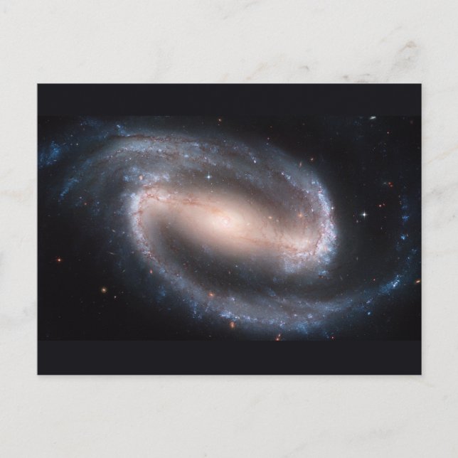 Barred Spiral Galaxy NGC 1300. Original from NASA Postcard (Front)