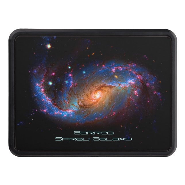 Barred Spiral Galaxy NGC 1672 Trailer Hitch Cover (Front)
