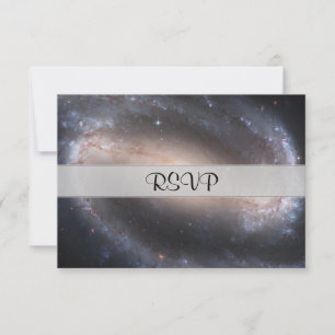 Barred Spiral Galaxy RSVP Card