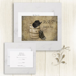 Barrel and Boots RSVP Card