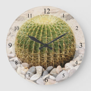 Barrel Cactus Clock