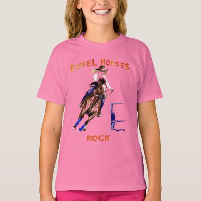Barrel Horses Rock Shirts (Front)