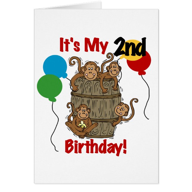 Barrel of Monkeys 2nd Birthday Tshirts and Gifts (Front)