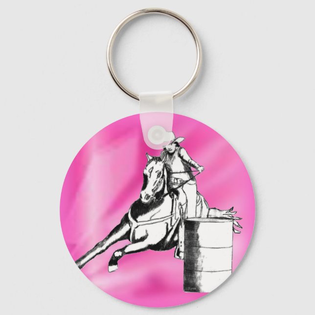 Barrel Racer 103 Keychain (Front)