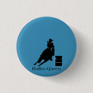 Barrel Racer 1 Inch Round Button
