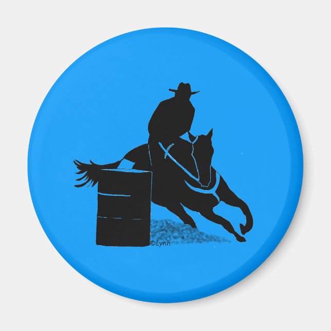 Barrel Racer 200 Magnet (Front)