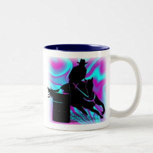 Barrel Racer 203 Two-Tone Coffee Mug