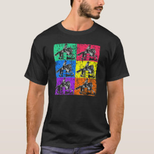 Barrel Racer Cowgirl Pop Rodeo Horse Barrel Racing T-Shirt