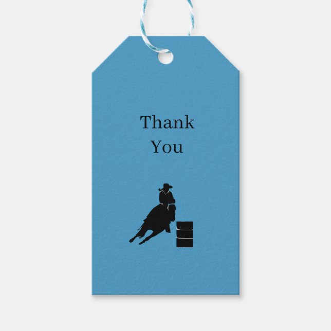 Barrel Racer  Gift Tags (Front)