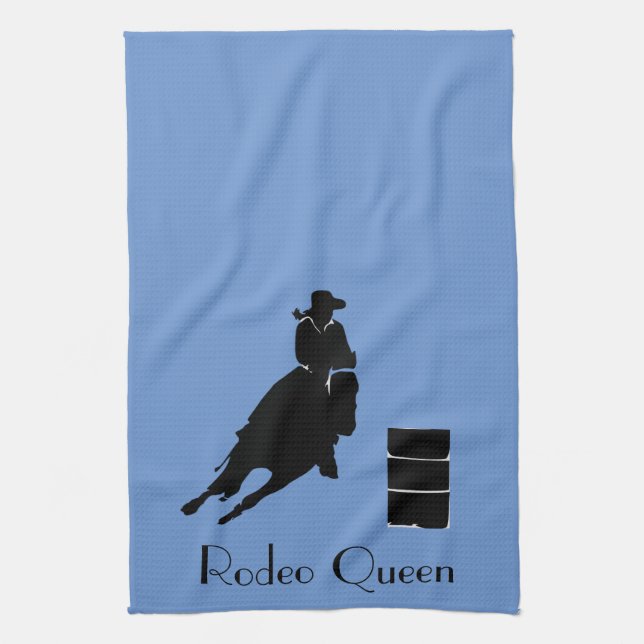 Barrel Racer  Kitchen Towel (Vertical)