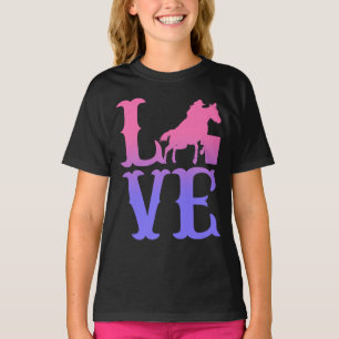Barrel Racer Love Horse Riding T-Shirt